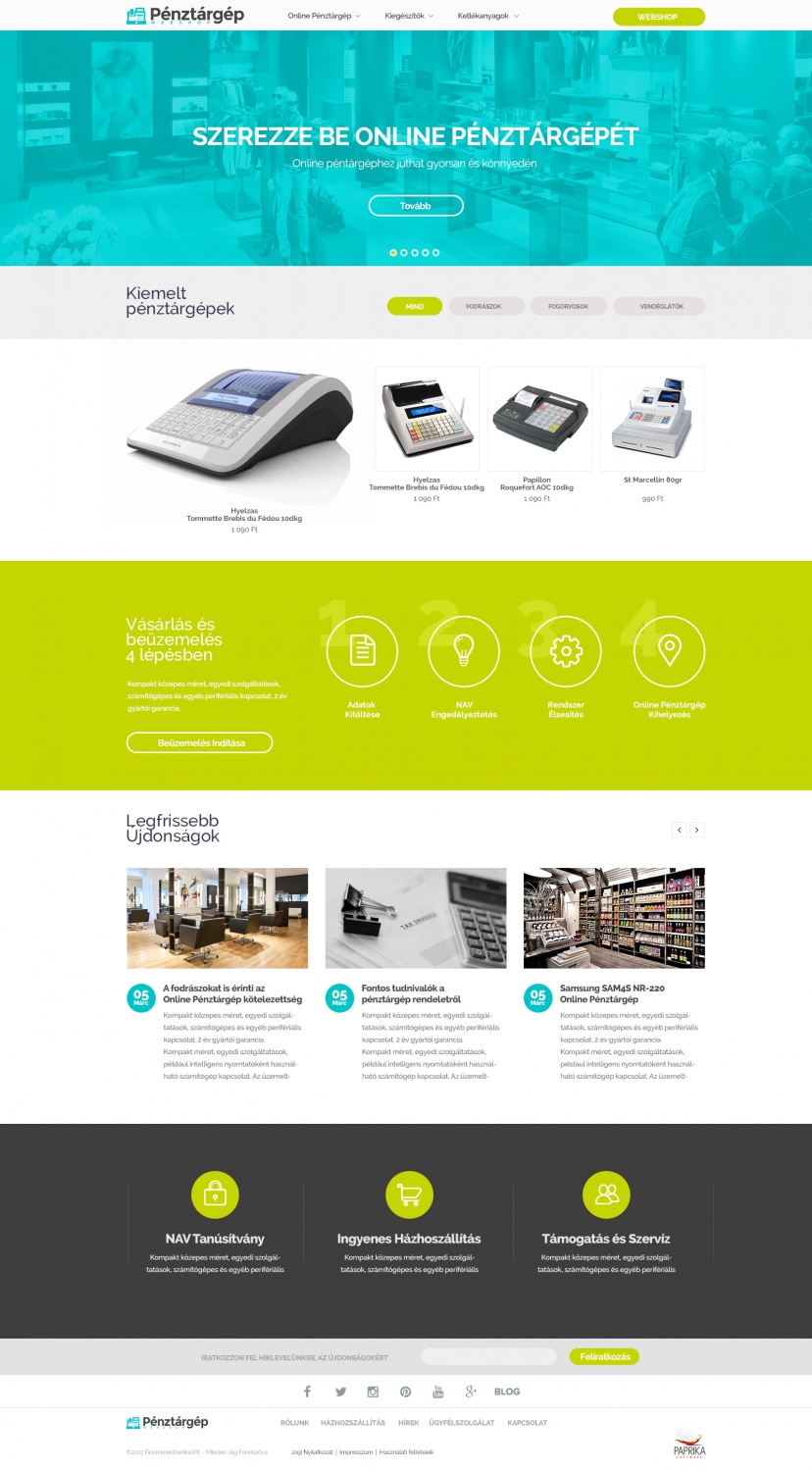 Pénztárgépwebshop