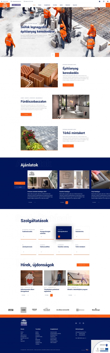 Sióház Centrum építőanyag kereskedés